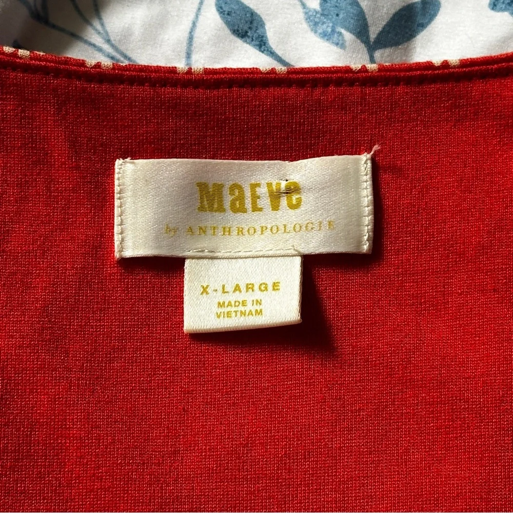 Maeve by Anthropologie Brianne Cowl Neck Daisy Print Dress, Size X-Large XL - Picture 8 of 12